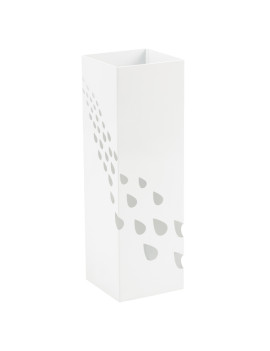 Portaombrelli in Metallo King Collection - 15,5x15,5x49 cm - P1817233 (Bianco Fantasia Gocce)