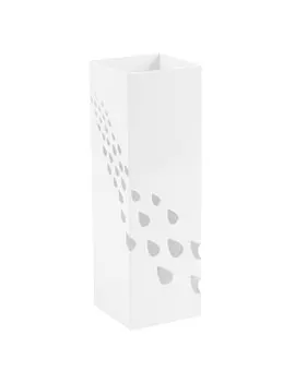Portaombrelli in Metallo King Collection - 15,5x15,5x49 cm - P1817233 (Bianco Fantasia Gocce)