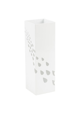 Portaombrelli in Metallo King Collection - 15,5x15,5x49 cm - P1817233 (Bianco Fantasia Gocce)