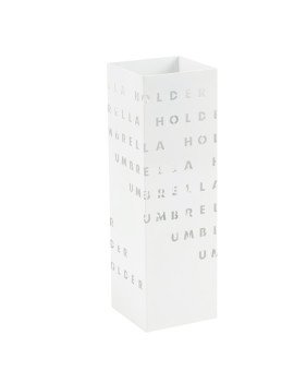 Portaombrelli in Metallo King Collection - 15,5x15,5x49 cm - P1817290 (Bianco Fantasia Lettere)
