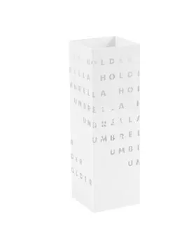 Portaombrelli in Metallo King Collection - 15,5x15,5x49 cm - P1817290 (Bianco Fantasia Lettere)