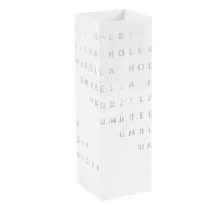 Portaombrelli in Metallo King Collection - 15,5x15,5x49 cm - P1817290 (Bianco Fantasia Lettere)