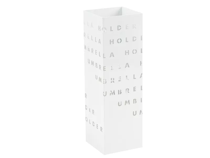 Portaombrelli in Metallo King Collection - 15,5x15,5x49 cm - P1817290 (Bianco Fantasia Lettere)
