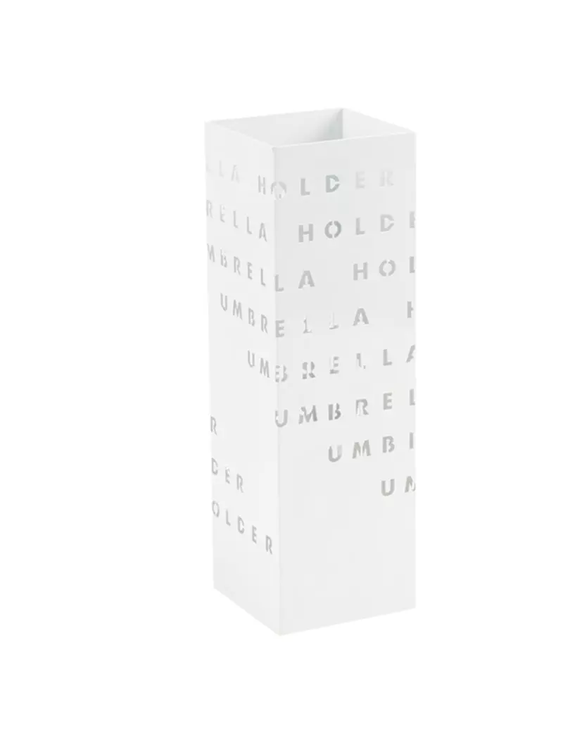 Portaombrelli in Metallo King Collection - 15,5x15,5x49 cm - P1817290 (Bianco Fantasia Lettere) Portaombrelli in Metallo King Collection - 15,5x15,5x49 cm - P1817290 (Bianco Fantasia Lettere)