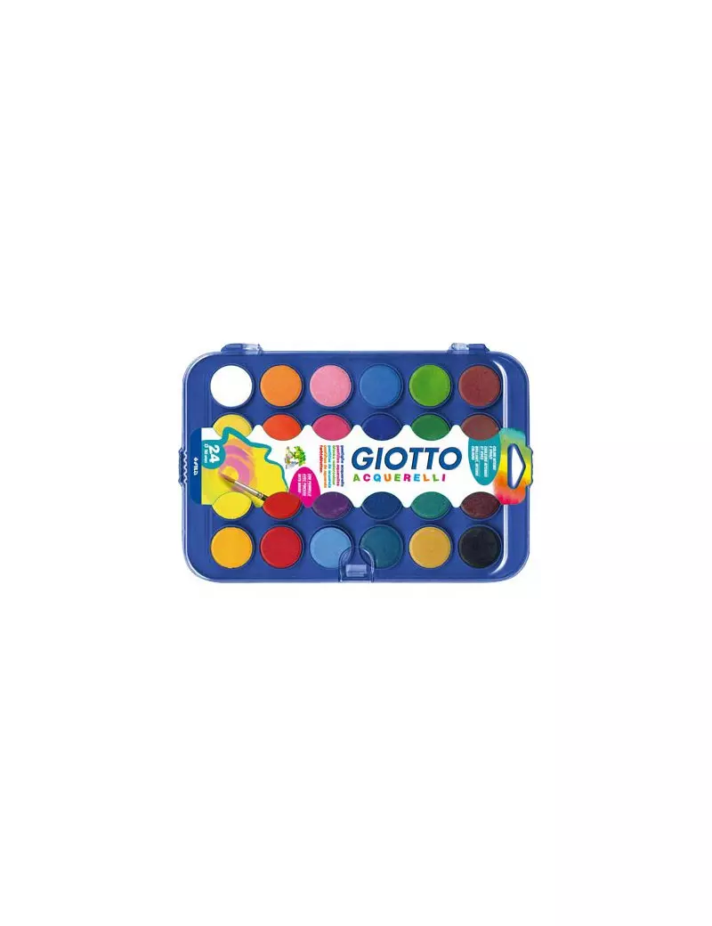 Acquerelli Giotto - Ø30 mm - 352400 (Assortiti Conf. 24) Acquerelli Giotto - Ø30 mm - 352400 (Assortiti Conf. 24)