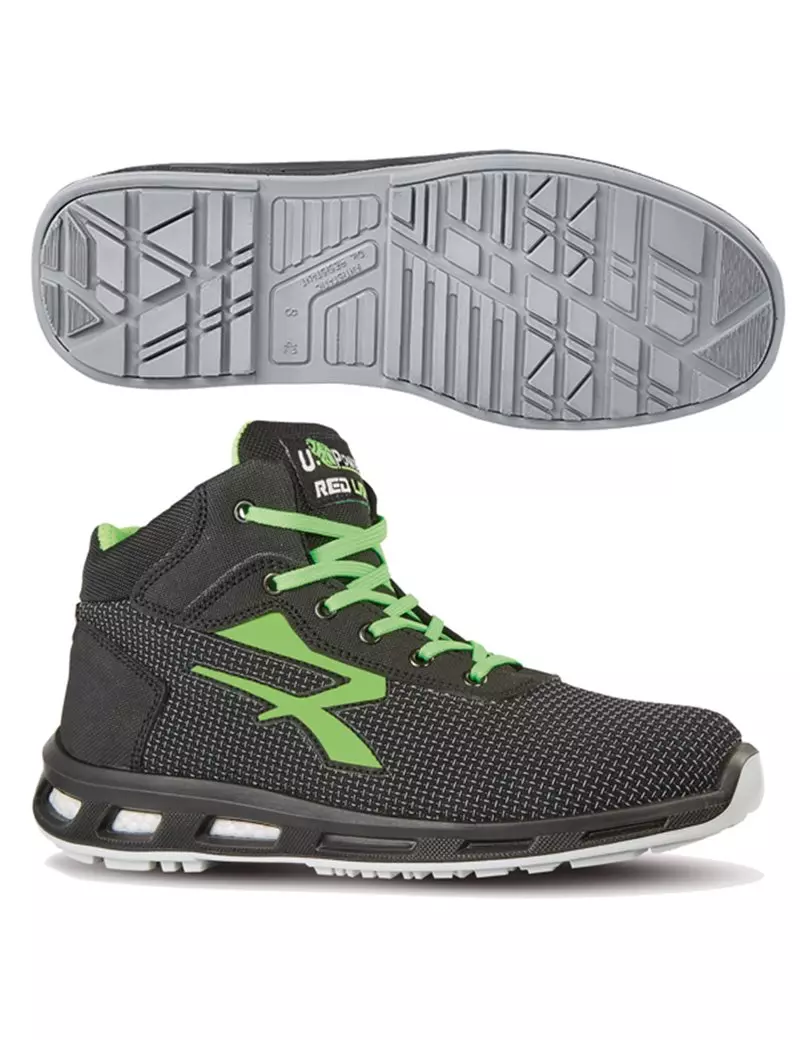 Scarpe Antinfortunistiche Red Lion Hard U-Power - Numero 38 - RL10356-38 (Grigio e Verde) Scarpe Antinfortunistiche Red Lion Hard U-Power - Numero 38 - RL10356-38 (Grigio e Verde)