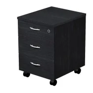 Cassettiera con Ruote Easy Artexport - 3 Cassetti - 42x52x59,5 cm - 60019_8 (Nero Venato)