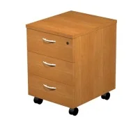 Cassettiera su Ruote Easy Artexport - 3 Cassetti - 42x52x59,5 cm - 60019_4 (Noce Chiaro)