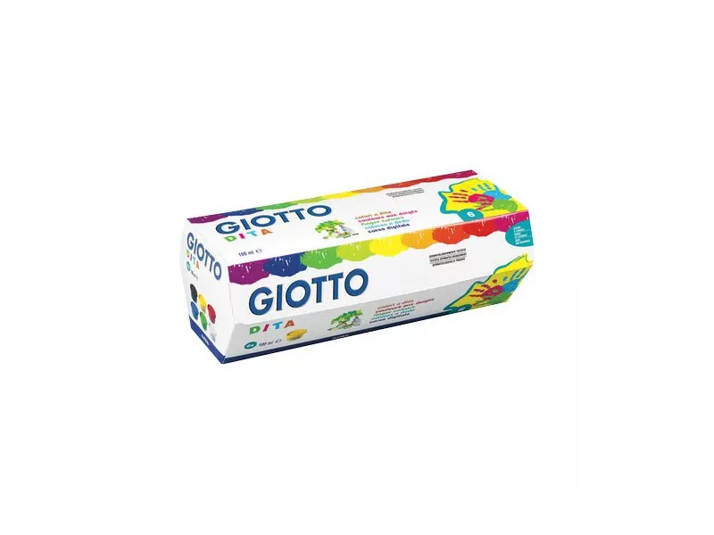 Colori a Dita Giotto - 100 ml (Assortiti Conf. 6)