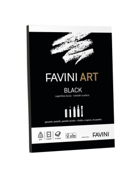 Album Collato Art Black Favini - A4 - 320 g - A42A104 (Nero)