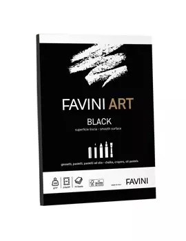 Album Collato Art Black Favini - A4 - 320 g - A42A104 (Nero)