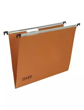 Cartelle Sospese Silver Bertesi - Cassetto - 39 cm - V - 150/390 GL-B2 (Arancio Conf. 50)