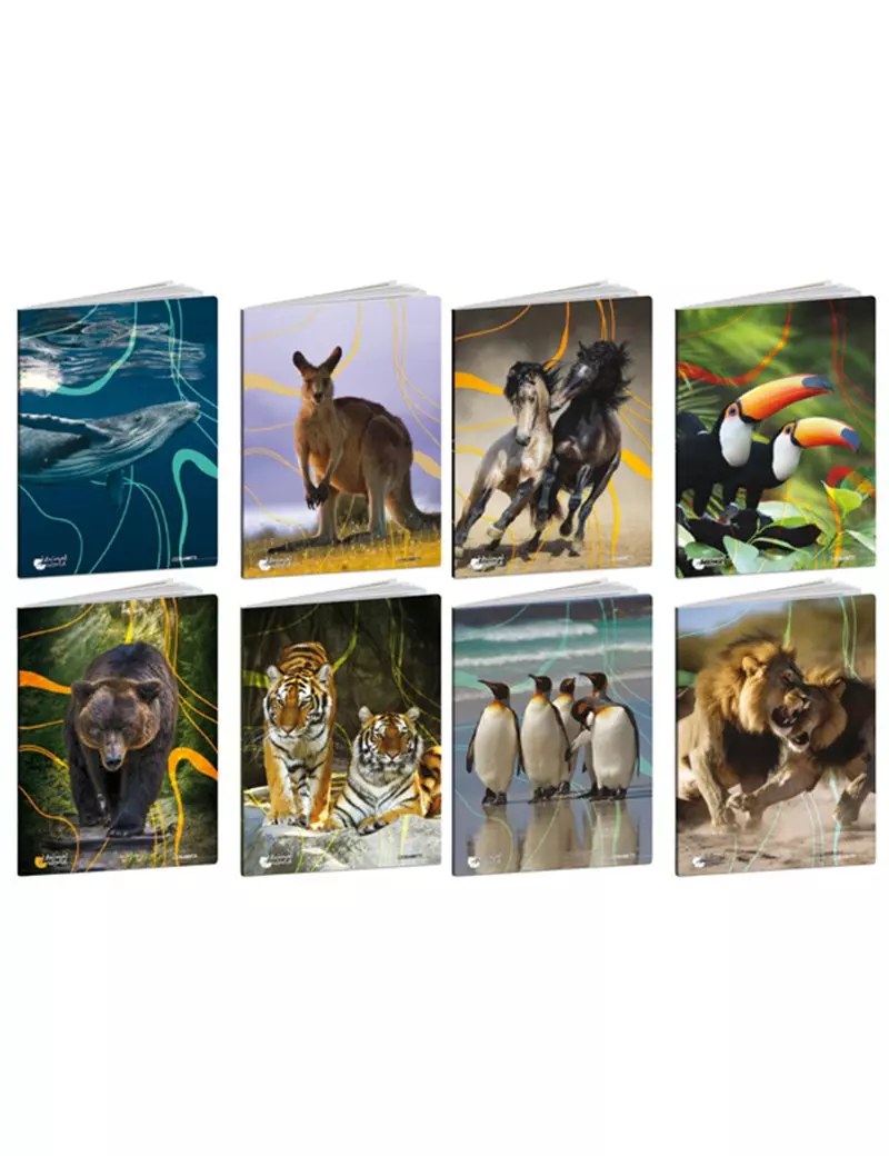 Quaderno Animal World Blasetti - A4 - Quadretti 10 mm senza Margini - 8580 (Assortiti Conf. 10) Quaderno Animal World Blasetti - A4 - Quadretti 10 mm senza Margini - 8580 (Assortiti Conf. 10)