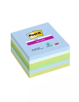 Post-it Notes Super Sticky 675-6SS-OAS 3M - 100x100 mm - 7100259320 (Assortiti Oasis a Righe Conf. 6)