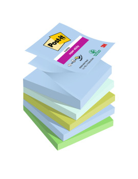 Post-it Notes Super Sticky Z-Notes R330-5SS-OAS 3M - 76x76 mm - 7100258791 (Assortiti Oasis Conf. 5)