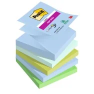 Post-it Notes Super Sticky Z-Notes R330-5SS-OAS 3M - 76x76 mm - 7100258791 (Assortiti Oasis Conf. 5)