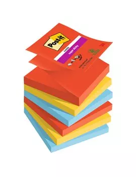 Post-it Notes Super Sticky Z-Notes R330-6SS-PLAY 3M - 76x76 mm - 7100258797 (Assortiti Playful Conf. 5)