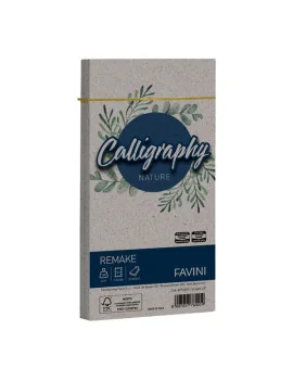 Buste Calligraphy Nature Remake Favini - 11x22 cm - 120 g - A57U253 (Scoglio Conf. 25)