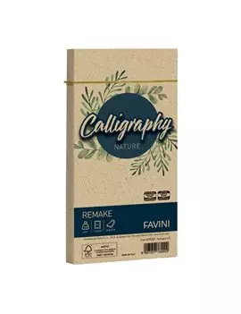 Buste Calligraphy Nature Remake Favini - 11x22 cm - 120 g - A57R253 (Spiaggia Conf. 25)