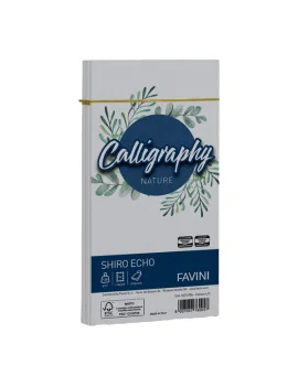 Buste Calligraphy Nature Remake Favini - 11x22 cm - 120 g - A57U904 (Cenere Conf. 25)
