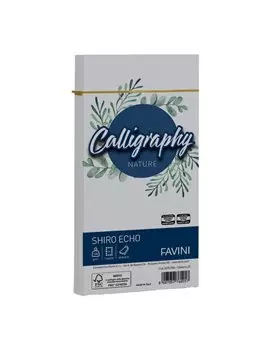 Buste Calligraphy Nature Remake Favini - 11x22 cm - 120 g - A57U904 (Cenere Conf. 25)