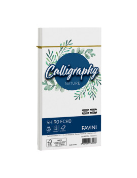 Buste Calligraphy Nature Remake Favini - 11x22 cm - 120 g - A570904 (Gesso Conf. 25)