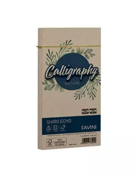Buste Calligraphy Nature Remake Favini - 11x22 cm - 120 g - A57N904 (Legno Conf. 25)