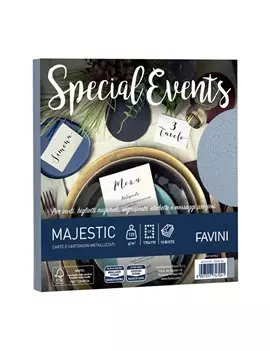 Buste Special Events Majestic Favini - 17x17 cm - 120 g - A57H154 (Argento Conf. 10)