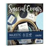 Buste Special Events Majestic Favini - 17x17 cm - 120 g - A57T118 (Azzurro Conf. 10)