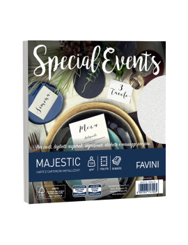 Buste Special Events Majestic Favini - 17x17 cm - 120 g - A570118 (Bianco Conf. 10)