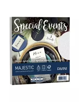 Buste Special Events Majestic Favini - 17x17 cm - 120 g - A570118 (Bianco Conf. 10)