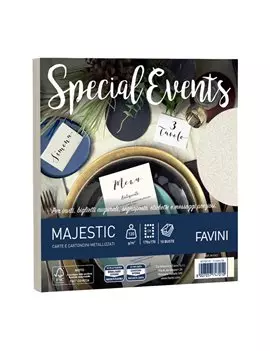 Buste Special Events Majestic Favini - 17x17 cm - 120 g - A57Q118 (Crema Conf. 10)