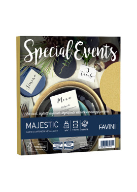 Buste Special Events Majestic Favini - 17x17 cm - 120 g - A57H118 (Oro Conf. 10)