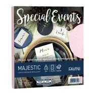 Buste Special Events Majestic Favini - 17x17 cm - 120 g - A57S118 (Rosa Conf. 10)