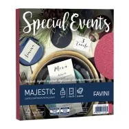 Buste Special Events Majestic Favini - 17x17 cm - 120 g - A57C118 (Rosso Conf. 10)
