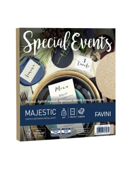 Buste Special Events Majestic Favini - 17x17 cm - 120 g - A57N118 (Sabbia Conf. 10)