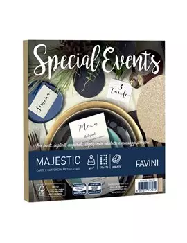 Buste Special Events Majestic Favini - 17x17 cm - 120 g - A57N118 (Sabbia Conf. 10)