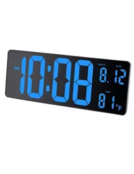 Orologio Digitale LED Alba - 37,5x13,5 cm - HORDGTL (Nero)