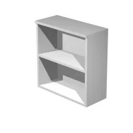 Mobile Basso a Giorno Easy Artexport - 80x44x72 cm - 50030/5 (Grigio Alluminio)