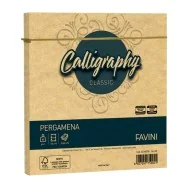 Buste Calligraphy Pergamena Favini - 17x17 cm - 90 g - A57N078 (Nocciola Conf. 25)