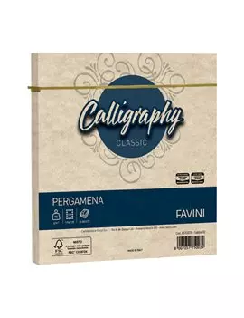 Buste Calligraphy Pergamena Favini - 17x17 cm - 90 g - A57U078 (Sabbia Conf. 25)