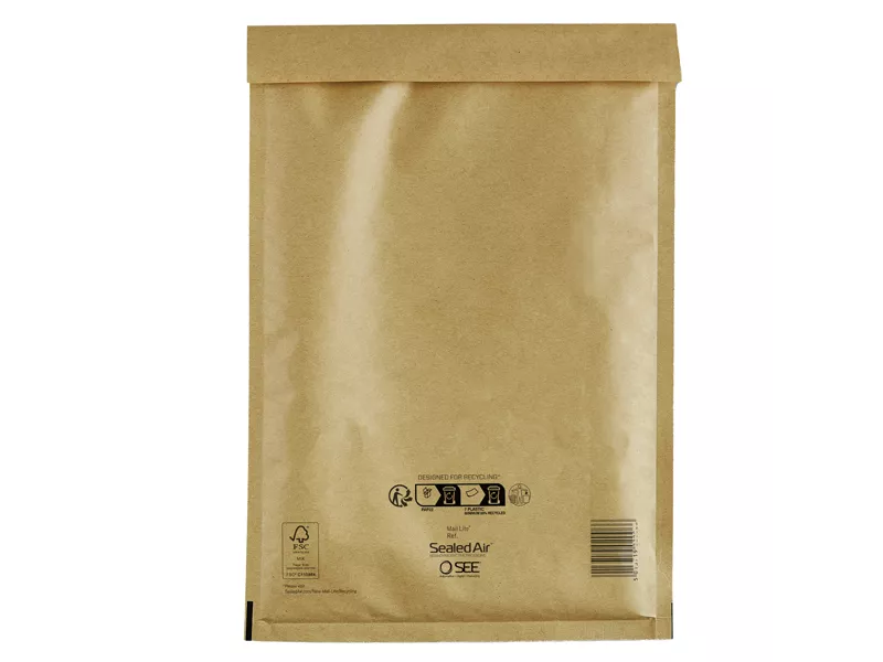 Busta Imbottita a Bolle d'Aria Mail Lite Gold A Sealed Air - 11x16 cm - 103027400 (Avana Conf. 100)
