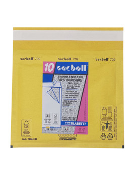 Busta Imbottita a Bolle d'Aria Sacboll CD Blasetti - 16x18 cm - 0709 (Avana Conf. 10)