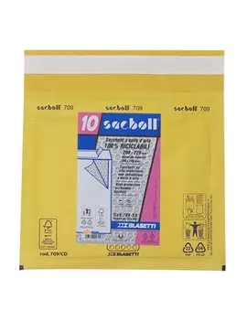 Busta Imbottita a Bolle d'Aria Sacboll CD Blasetti - 16x18 cm - 0709 (Avana Conf. 10)