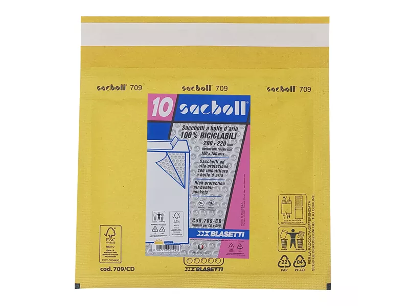 Busta Imbottita a Bolle d'Aria Sacboll CD Blasetti - 16x18 cm - 0709 (Avana Conf. 10)