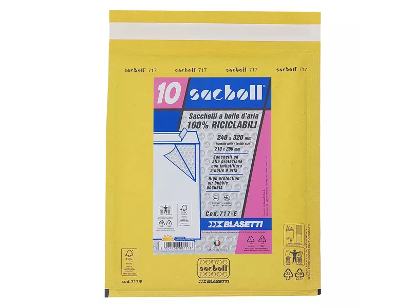Busta Imbottita a Bolle d'Aria Sacboll E Blasetti - 21x26 cm - 0717 (Avana Conf. 10)