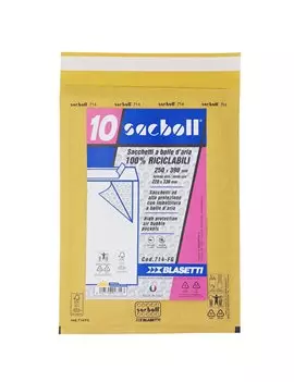 Busta Imbottita a Bolle d'Aria Sacboll FG Blasetti - 22x33 cm - 0714 (Avana Conf. 10)
