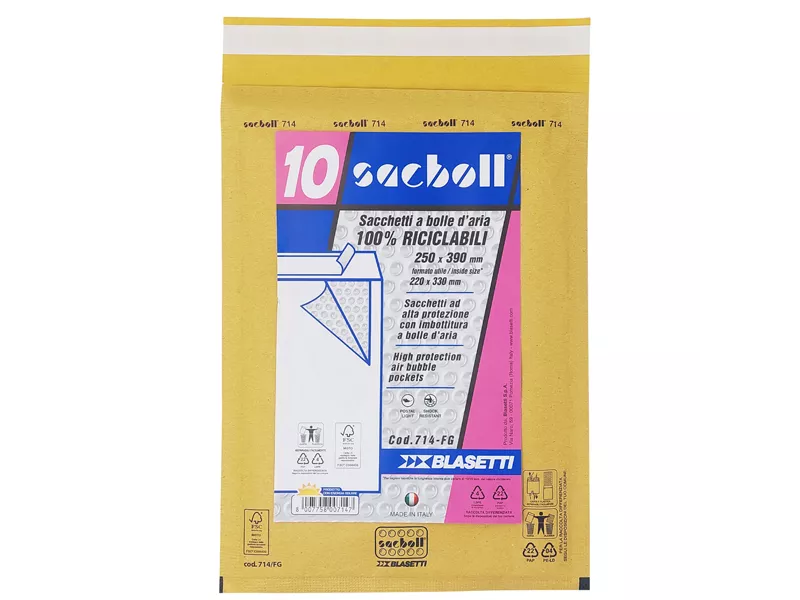 Busta Imbottita a Bolle d'Aria Sacboll FG Blasetti - 22x33 cm - 0714 (Avana Conf. 10)