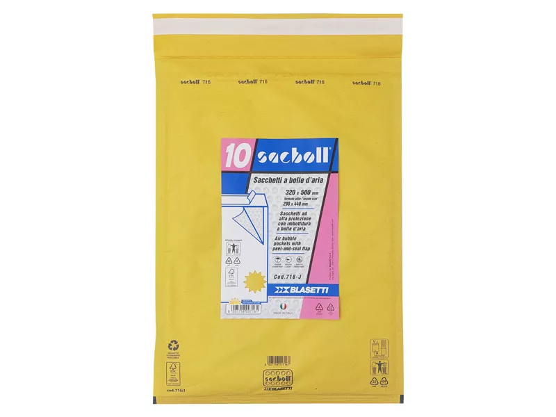 Busta Imbottita a Bolle d'Aria Sacboll J Blasetti - 29x44 cm - 0716 (Avana Conf. 10)