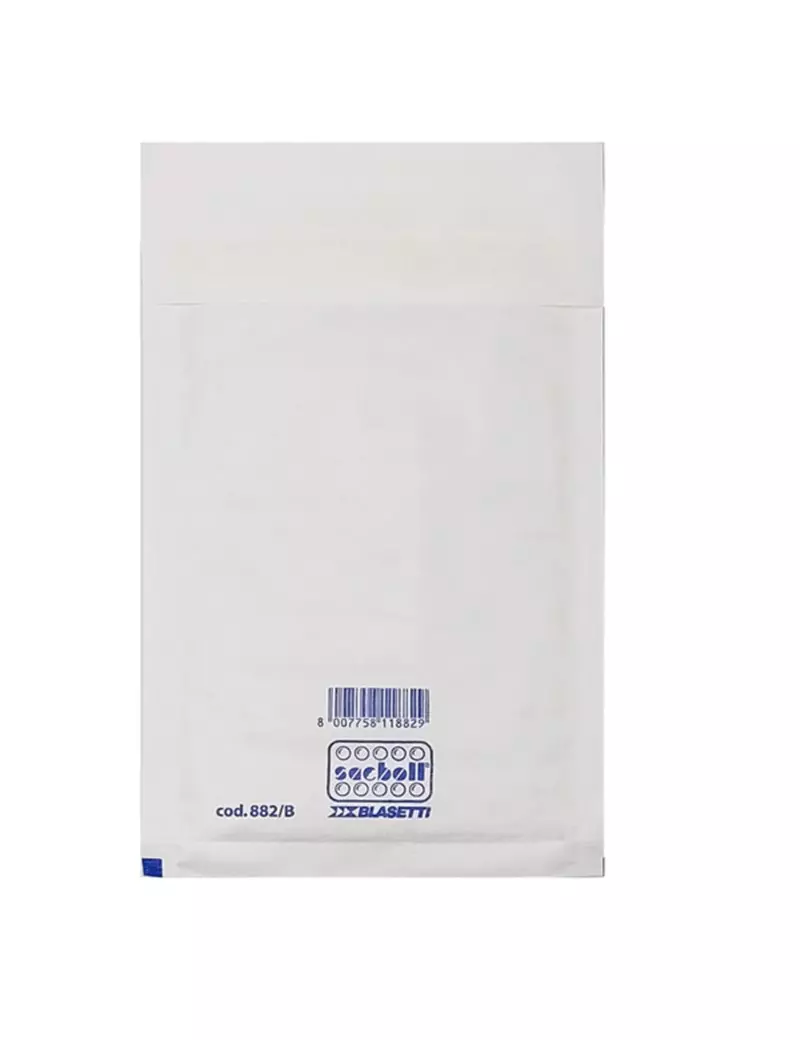 Busta Imbottita a Bolle d'Aria Sacboll B Blasetti - 12x21 cm - 0882 (Bianco Conf. 10) Busta Imbottita a Bolle d'Aria Sacboll B Blasetti - 12x21 cm - 0882 (Bianco Conf. 10)